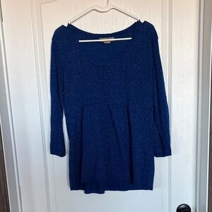 Notations Metallic Blue  Top Large